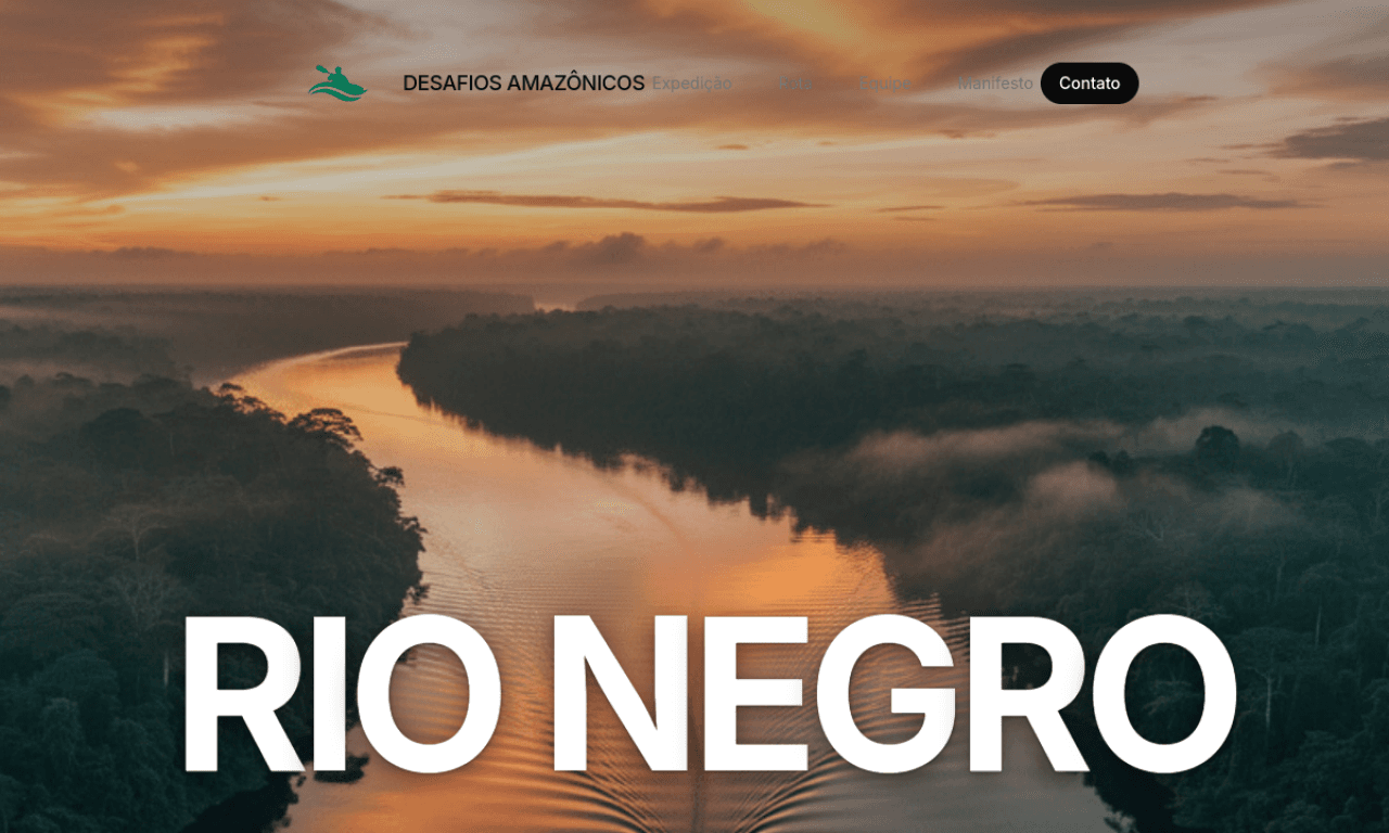 Capa de Desafios Amazônicos — Rio Negro